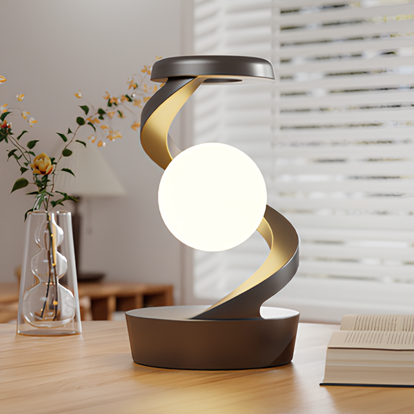 Rotating Moon Desk Lamp With Phone Wireless Charging Sensor Control Table Lamps