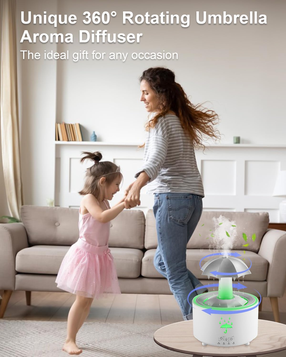 Water Drop Aroma Diffuser Umbrella Humidifier